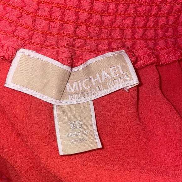 Michael Kors Ruffled Chiffon Off-the-Shoulder Dress - Picture 3 of 3